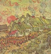 Vincent Van Gogh Cottages:Reminiscence of the North (nn04) china oil painting reproduction